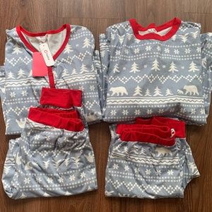 Matching men and women’s Christmas pajamas